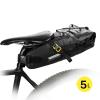 FUUBAMB00 5L Bicycle Bag PVC Waterproof Bike Saddle Bag Cycling Tail Rear Pouch Bag Large Capacity Lightweight Bicycle Accessories,Black,41 * 15 * 11cm view 4