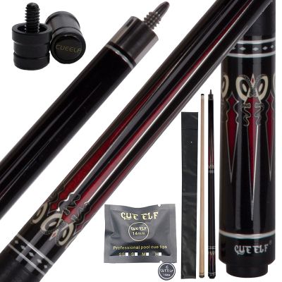 CUEELF Pool Cue Stick 58 inch Hardwood Canadian Maple Professional Billiard Pool Cue Stick with 13mm Tip 19/19.5/20/20.5/21oz Pool Stick