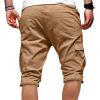 Men S Clothing, Quick Dry Shorts Mens 7 in Inseam Shorts Khaki Men's Summer Casual Outdoors Patchwork Pockets Overalls Sport Tooling Shorts Pants for Shorts Slim Fit Stretch Waist (4XL, Khaki) view 3