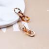 Iaceble Boho Paper Clip Link Earrings Paperclip Chain Earrings Punk Chain Drop Stud Earrings Gold Chunky Statement Earrings Jewelry for Women view 3