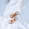 Iaceble Boho Paper Clip Link Earrings Paperclip Chain Earrings Punk Chain Drop Stud Earrings Gold Chunky Statement Earrings Jewelry for Women view 4