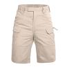 Tactical Shorts, Shorts for Men Mens Khaki Shorts Elastic Waist Sweat Shorts L Men's Sports Pocket Workwear Casual Loose Shorts Jogging Drawstring Linen Jogger Collection (L, Khaki) view 2