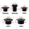 1 Piece Bike Crankset Arm Bolt Aluminum Alloy Bicycle Crank Arm Screws Crank Fixing Bolt Axis Nut Cover (M19*11mm -Black) view 3