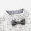 Boarnseorl Baby Boys Long Sleeve Gentleman Outfits Suits Set,Shirt+ Pants+Suspenders+Tie,4-5T view 3
