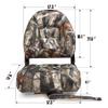 NORTHCAPTAIN High Back Folding Fishing Boat Seat,Stainless Steel Screws Included,Camo,2 Seats view 3