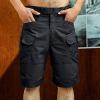 Big Mens Basketball Shorts, Flannel Pants Short Length Chino Shorts Men Training Pants Short Men's Sports Pocket Workwear Casual Loose Shorts Jogging Houndstooth Elastic Shortd (5XL, Black) view 2