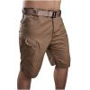 Shorts for Men, Cargo Shorts Men Carpenter Shorts 36 Men's Sports Pocket Workwear Casual Loose Shorts Jogging 38 Waist Mens Relaxed Lightweight Casual Short Gym Athletic with (M, Brown) view 2