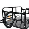 Foldable Cargo Bike Trailer Bicycle Cart Wagon Trailer w/Hitch, 110lbs Max Load Steel Frame Heavy Duty Bicycle Cargo Wagon Trailer for Carrying Stuff Luggage Plants Tools, Black view 4