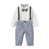 Baby Boys Long Sleeve Gentleman Outfits Suits Set,Shirt+ Pants+Suspenders+Tie,3-4T view 2