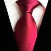 Adulove Men's Necktie Classic Silk Tie Woven Jacquard Neck Ties Wedding Business view 2