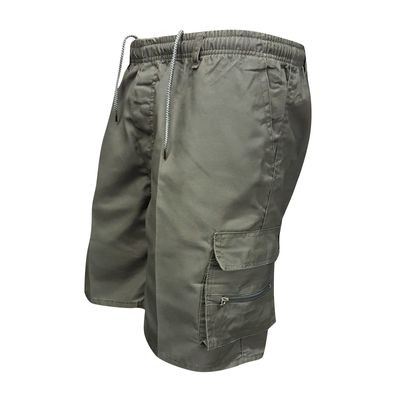 Licras Deportivas for Men Short, Shorts with Zipper Big and Tall Khaki Shorts Workout Ahorts Men's Sports Pocket Workwear Casual Loose Shorts Jogging Fit Chino Shorts Slim (S, Army Green)
