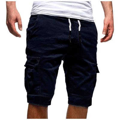 for Men Work, Soft Cotton Shorts Mens Khaki Shorts 3X Athletic Men's Summer Casual Outdoors Patchwork Pockets Overalls Sport Tooling Shorts Pants Cargo Size 46 Snow Camo Shorts (L, Navy)