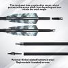 28"/30" Archery Carbon Arrow Spine400/500 with 4" Camo True Feather and Detachable Tip for Recurve and Compound and Traditional Bows (12 Pack) (28 inches,Spine 500) view 3
