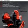 CAMEKOON Offshore Trolling Fishing Reel, 6.3:1 High Retrieve Jigging Reel, Rigid Aluminum Frame, 9+2 Stainless Steel Ball Bearings, Overhead Lever Drag Reel view 4