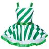 easyforever Girls Christmas Costume Sleeveless Sequins Striped Ice Skating Roller Skating Baton Twirling Leotard Dress Green 4 Years view 1