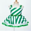 easyforever Girls Christmas Costume Sleeveless Sequins Striped Ice Skating Roller Skating Baton Twirling Leotard Dress Green 4 Years view 3