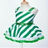easyforever Girls Christmas Costume Sleeveless Sequins Striped Ice Skating Roller Skating Baton Twirling Leotard Dress Green 4 Years view 4
