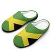 TAIZIYEAH House Slippers for Men Jamaican Flag Cotton Slippers Warm Flat Closed Toe Ultra Lightweight Indoor Shoes 7-840-41 view 1