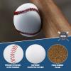 Yunsailing 24 Pcs Standard Size Adult Baseballs Bulk Practice Training Balls Soft Blank Baseballs Unmarked Faux Leather Ball for Official League Party Gift view 3