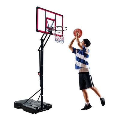 Portable Adult Basketball Hoop PVC Backboard, Suitable for Indoor and Outdoor Playground Dunk System, It Can Be Raised and Lowered 2.45-3.05m (Color : A2)