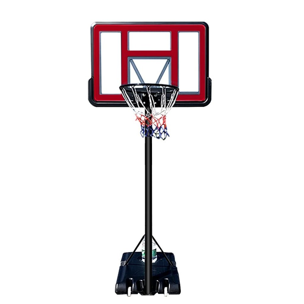 Portable Lift Basketball Stand 1.35-3.05m, Indoor and Outdoor Mobile Dunk System, The Base Can Be Filled with 100kg Sand Water (Color : A2)