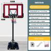 Portable Lift Basketball Stand 1.35-3.05m, Indoor and Outdoor Mobile Dunk System, The Base Can Be Filled with 100kg Sand Water (Color : A2) view 2