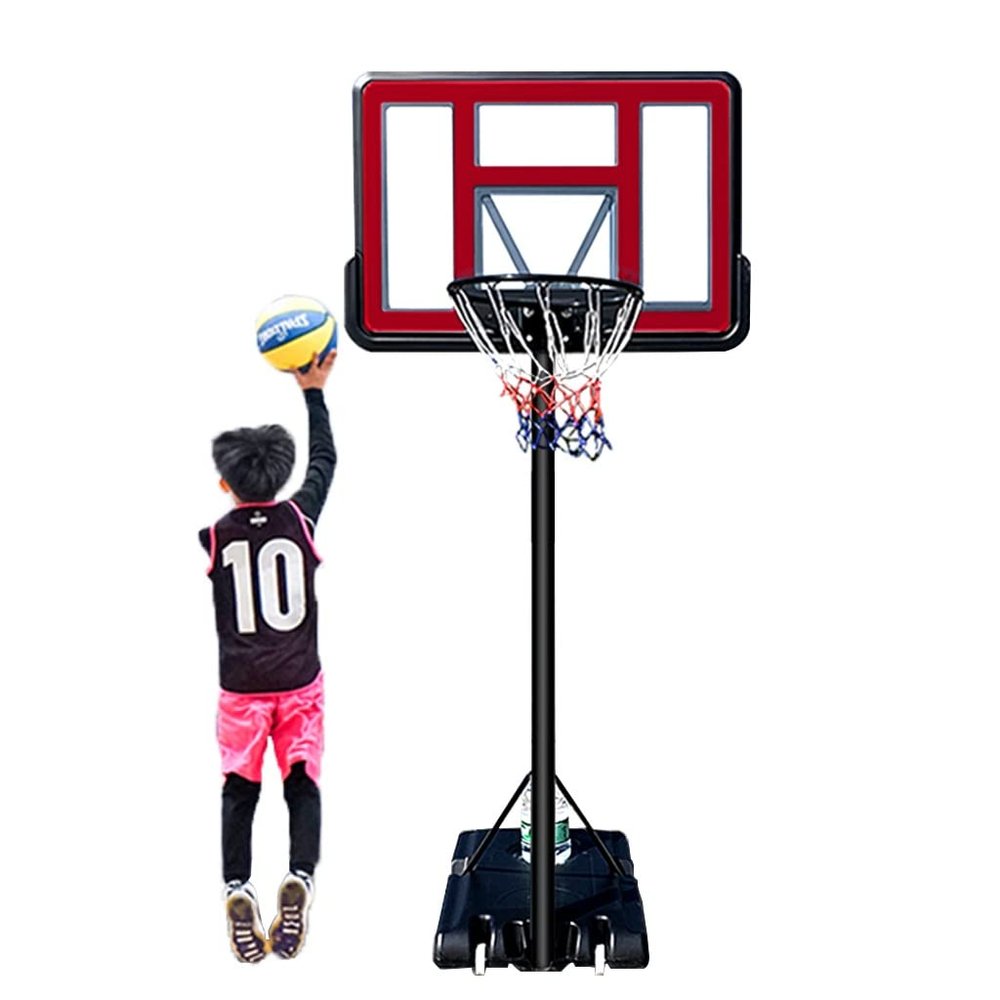 Indoor and Outdoor Lifting Basketball Hoop, PVC Backboard and Steel Pipe Dunk Rack System, Suitable for Adults, Children and Adolescents (Color : A2)