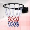 Kunovo Basketball Hoop Slam Dunk Pro Basketball Hoops Outdoor, Heavy Duty Scratches-Resistant Basketball Goal for School, Metal Steel Rim - Max Load 420Lbs (Color : Black) view 1