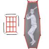 AOLIGEIJS Baseball Batter Dummy, Adjustable Strike Zone, Pitching Aid for Improved Accuracy (Red, Training Aid, 1 Set, 1 Piece, 0.3 kg) view 1
