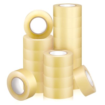 Meooeck 20 Roll Hockey Sock Tape Multipurpose Cloth Tape Roll Strong Adhesive Stick Shin Pad Sports Gifts for Gear Accessories Equipment, Easy to Apply Stretch(Clear)