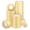 Meooeck 20 Roll Hockey Sock Tape Multipurpose Cloth Tape Roll Strong Adhesive Stick Shin Pad Sports Gifts for Gear Accessories Equipment, Easy to Apply Stretch(Clear) view 1