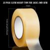 Meooeck 20 Roll Hockey Sock Tape Multipurpose Cloth Tape Roll Strong Adhesive Stick Shin Pad Sports Gifts for Gear Accessories Equipment, Easy to Apply Stretch(Clear) view 3
