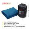 BROWINT Thermolite Sleeping Bag Liner with Zippers for Cold Weather, Lightweight Mummy with Hood & Rectangular Sleep Sack for Adult, Adds Warmth, Thermal Travel Liner, All Season view 3