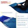 BROWINT Thermolite Sleeping Bag Liner with Zippers for Cold Weather, Lightweight Mummy with Hood & Rectangular Sleep Sack for Adult, Adds Warmth, Thermal Travel Liner, All Season view 2
