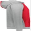 Augusta Sportswear Youth Three-Season Fleece Pullover Hoodie Scarlet/Grey Heather XL view 4