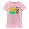Fifth Sun Marvel Classic Guardians of The Galaxy Birthday Kid Groot Girls Short Sleeve Tee Shirt, Light Pink, Small view 1