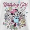 Fifth Sun Disney Minnie Mouse Bday Doodle Girls Short Sleeve Tee Shirt, White, Small view 2
