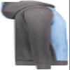 Augusta Sportswear Youth Three-Season Fleece Pullover Hoodie Columbia Blue/Carbon Heather S view 4