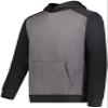 Augusta Sportswear Youth Three-Season Fleece Pullover Hoodie Carbon Heather/Black XL view 1