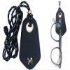 LINS NATURAL Eyeglasses & Sunglasses Adjustable Neck Lanyard Leather Holder for Men Women, Unisex and Universal fit - Handmade Sunglasses Fashion Accessories (Black) view 1