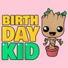 Fifth Sun Marvel Classic Guardians of The Galaxy Birthday Kid Groot Girls Short Sleeve Tee Shirt, Light Pink, Medium view 2