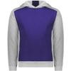Augusta Sportswear Youth Three-Season Fleece Pullover Hoodie Purple/Grey Heather L view 2