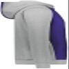 Augusta Sportswear Youth Three-Season Fleece Pullover Hoodie Purple/Grey Heather L view 4