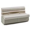 DeckMate Complete 55" Premium Pontoon Boat Seat Bench and Base - Ivory, Tan and Beige view 1