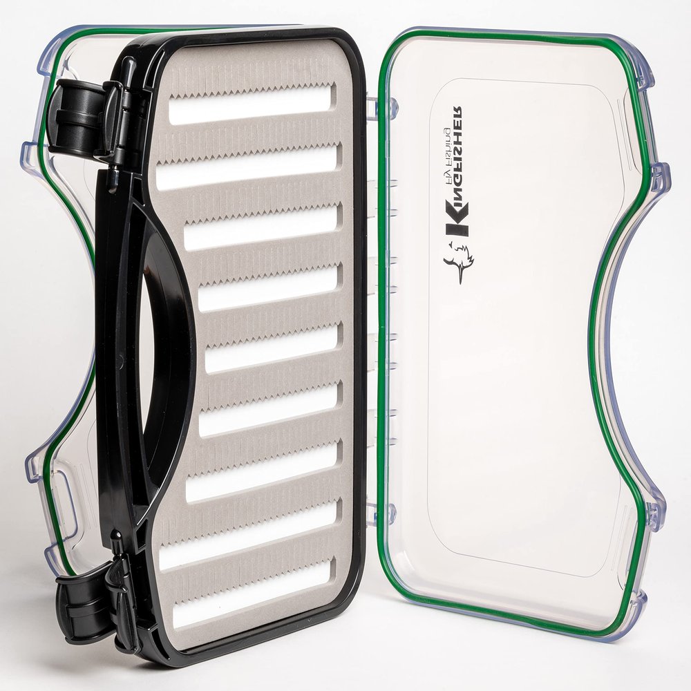 Kingfisher Fishing Large Waterproof Double Sided Fly Fishing Boat Box