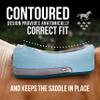 Professional's Choice 100% Steam-Pressed Saddle Pad | Wither Relief and Helps to Protect Against Pressure Points | 31" x 32" | 3/4" Felt | Pacific Blue view 2