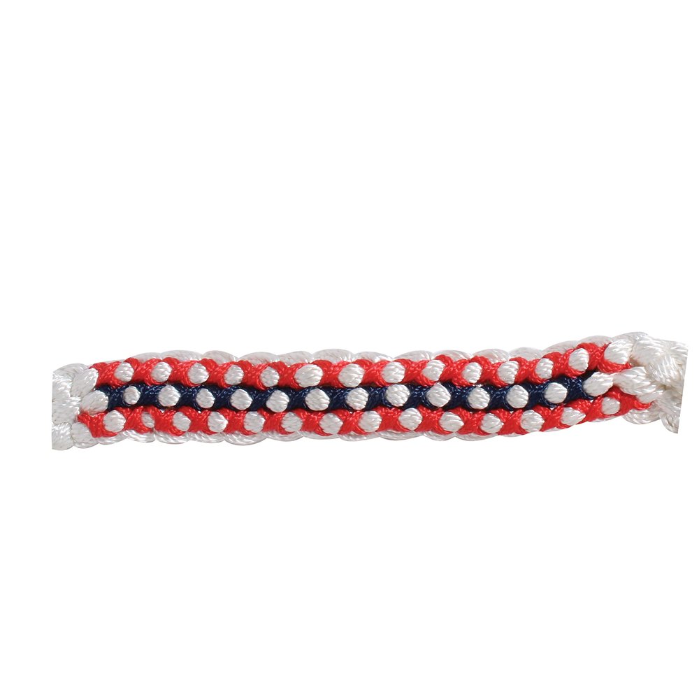 Professional's Choice Cowboy Braided Halter (Woven Color, White/Red)