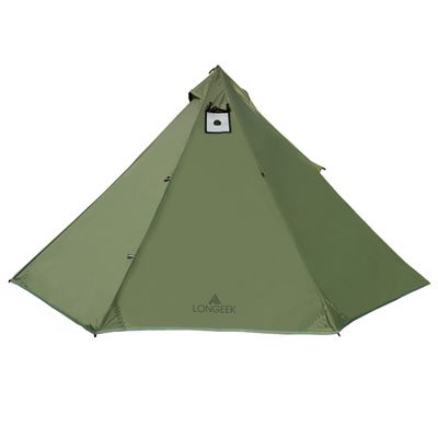 Longeek 4 Person Camping Tent 4 Seasons Backpacking Ultralight Easy Up Hot Tipi