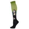 Drincoshow Sports Compression Stockings Famous Painting Socks Compression Socks Outdoor Stretch Socks (S/M,Mona Lisa) view 1