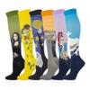 Drincoshow Sports Compression Stockings Famous Painting Socks Compression Socks Outdoor Stretch Socks (S/M,Mona Lisa) view 2